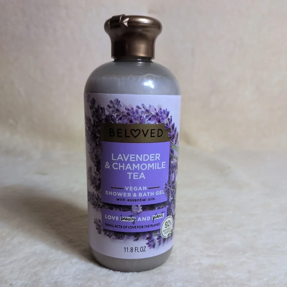 Beloved Lavender Chamomile Shower Gel Vegan Body Wash Bubble Bath 11.8oz
